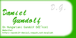 daniel gundolf business card